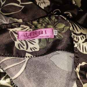 Brown Floral Women's Skirt